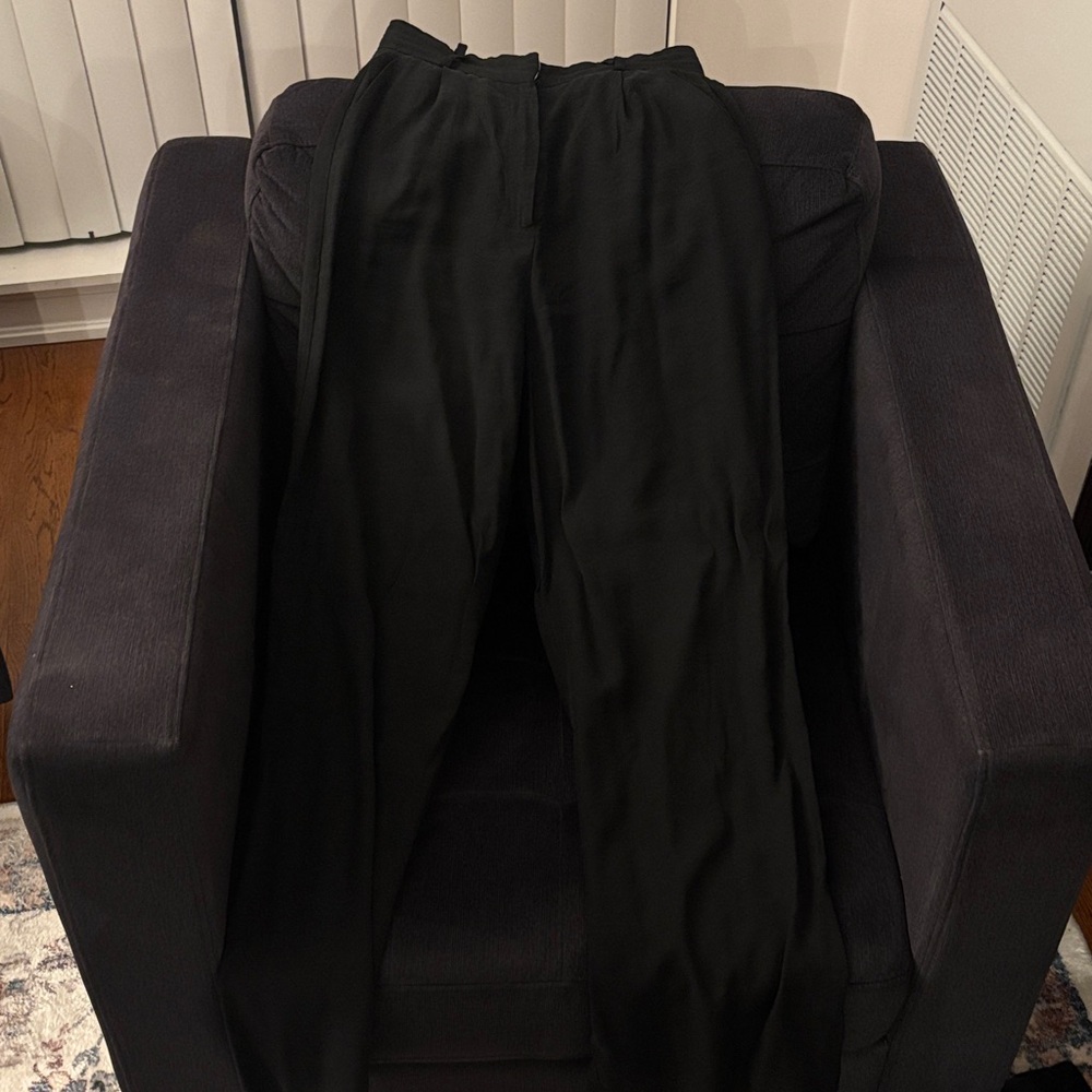 Chic Black Wide Leg Women's Pants
